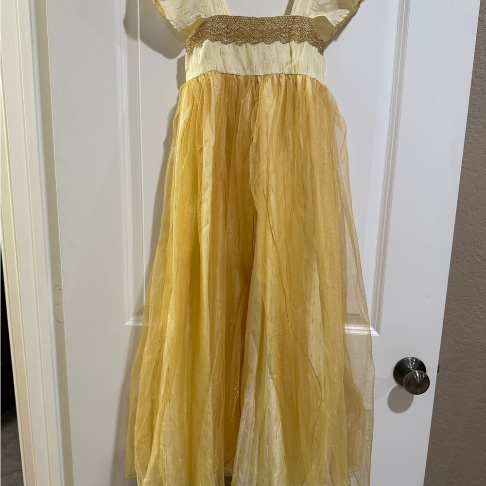 Well Dressed Wolf - Wilding Yellow and cream princess dress